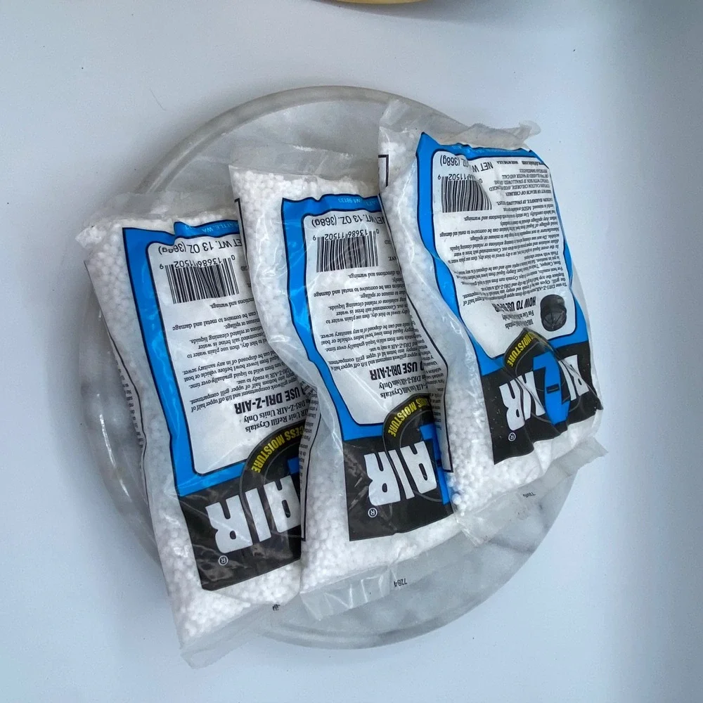 Dri-Z-Air‎ 13oz Dehumidifier Refill Crystals 3 Pack Moisture Absorber Storage